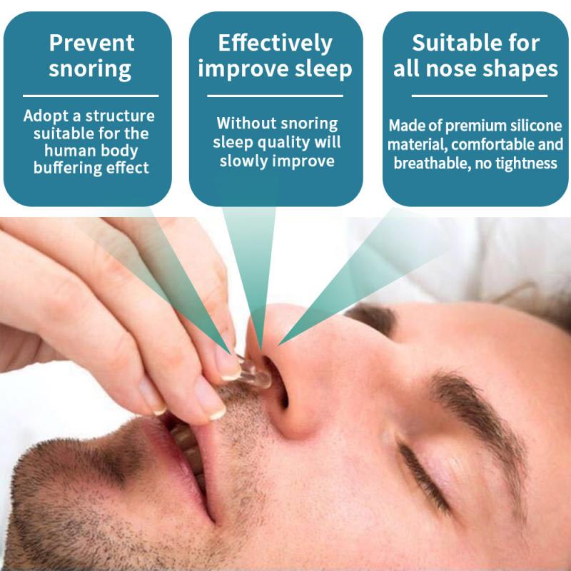 Dụng cụ kẹp mũi HdoorLink chống ngáy ngủ bằng silicone từ tính chăm sóc sức khỏe