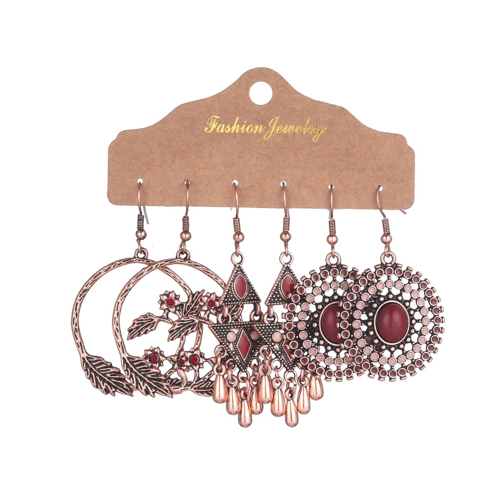 Hoa tai thổ cẩm phong cách boho du lịch cho các bạn nữ M005