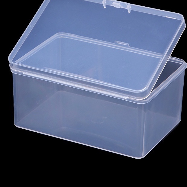 Hộp nhựa trong suốt hình chữ nhật đựng linh kiện/ dụng cụ/ trang sức/ vít/ hạt