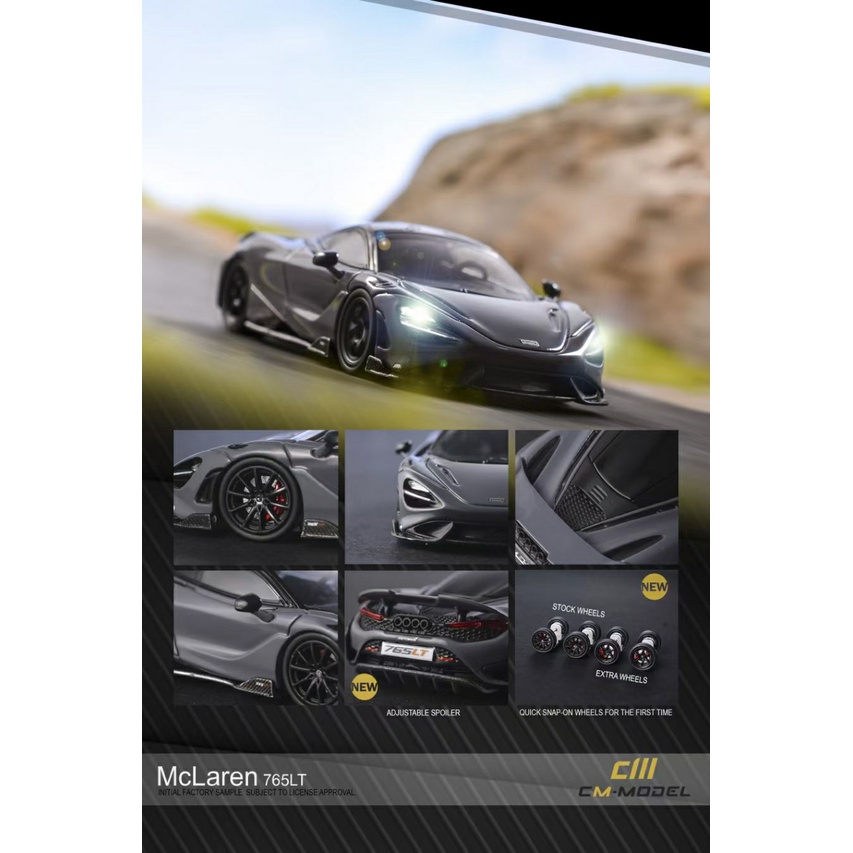 Mô hình ô tô McLaren 765LT 1/64 CM model