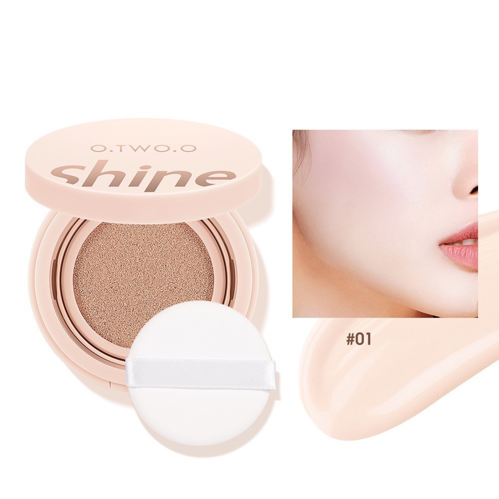 Kem BB Air Cushion Tự Nhiên Lâu Trôi Không Thấm Nước Làm Sáng Da 3 Màu Tùy Chọn Cho Nữ
