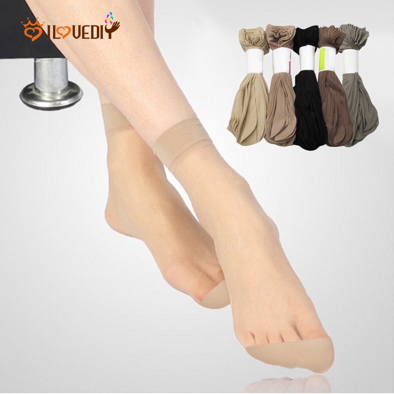 Bộ 10 đôi vớ siêu mỏng trong suốt quyến rũ cho nữ