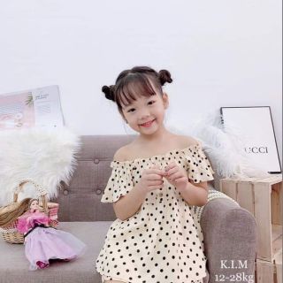 Set chấm bi cho bé gái