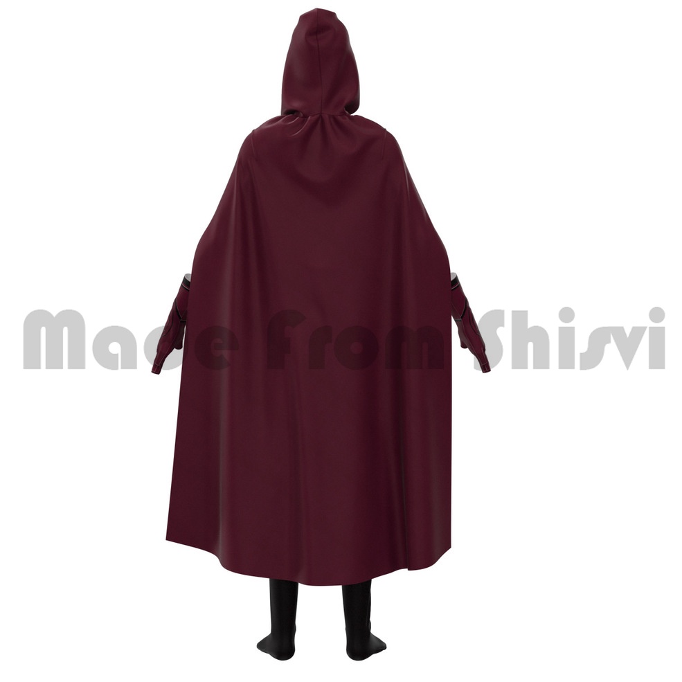 Bộ đồ hóa trang Wanda gồm áo choàng + quần màu đỏ hóa trang Halloween (Có bán lẻ)