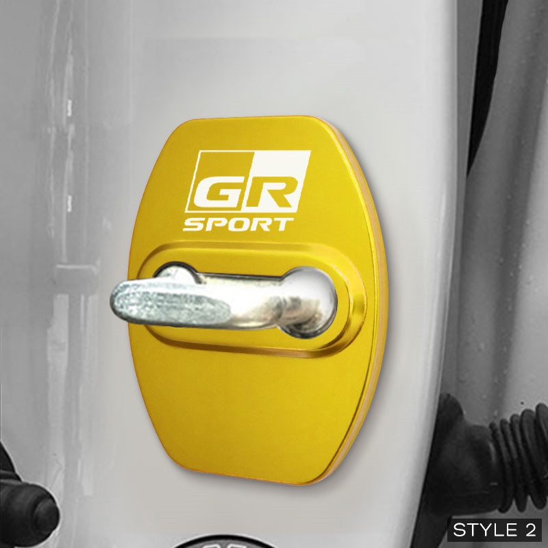 Khóa cửa ô tô Nắp đậy trang trí Bảo vệ Cờ biểu tượng Trường hợp cho phụ kiện Toyota GR Sport Corolla Avensis Yaris