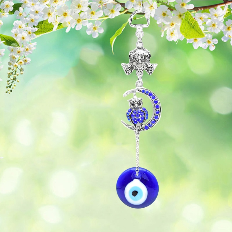 Bùa May Mắn Treo Tường Trang Trí Hình Mắt Quỷ Mặt Trăng Cú Mèo Thổ Nhĩ Kỳ