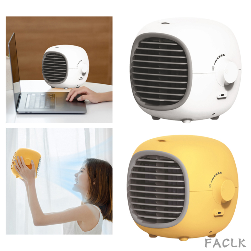 Air Cooler, USB Portable Cooling Air Conditioner, Mini Mobile Personal Space Cooler, Humidifier, Purifier, Desktop Cooling Fan for Office