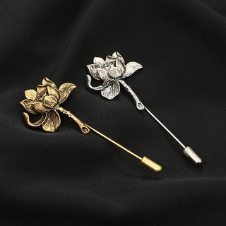 Ghim cài áo họa tiết hoa sen sang trọng hợp thời trang cho nữ