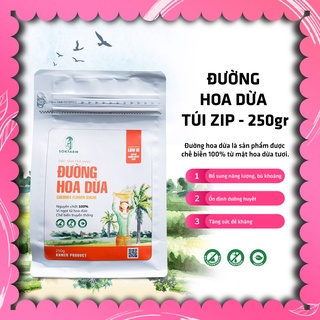 Đường hoa dừa sokfarm - 250g - đường hữu cơ dành cho người tiểu đường