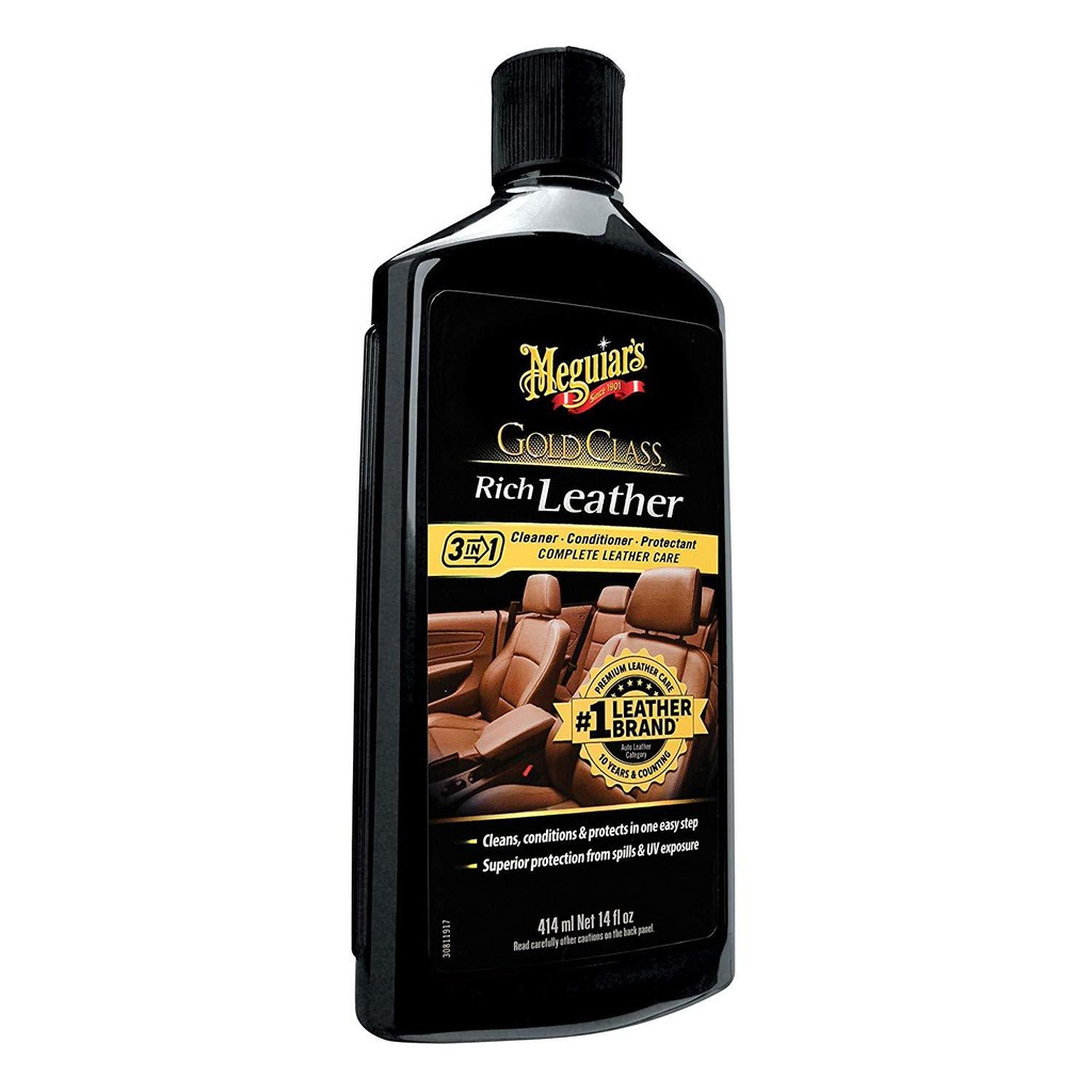 Meguiar's Kem làm sạch và dưỡng da dòng Gold Class - Rich Leather Lotion - G7214, 14 oz, 414 ml