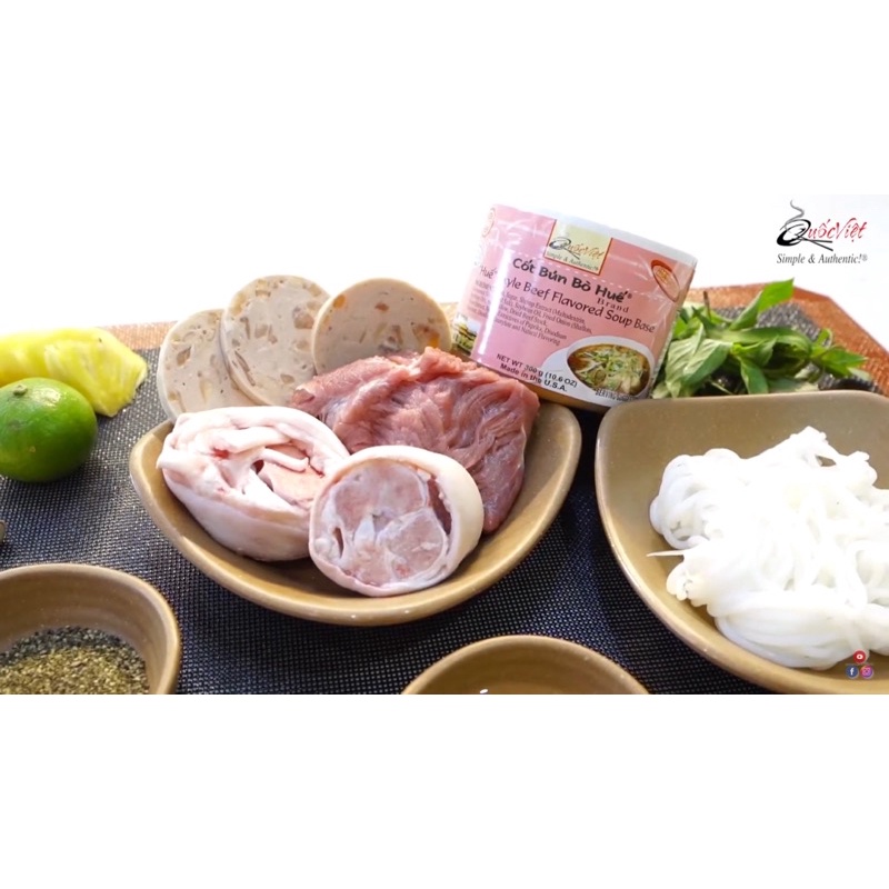 Cốt bún bò Huế Quốc Việt foods 300gr NK USA