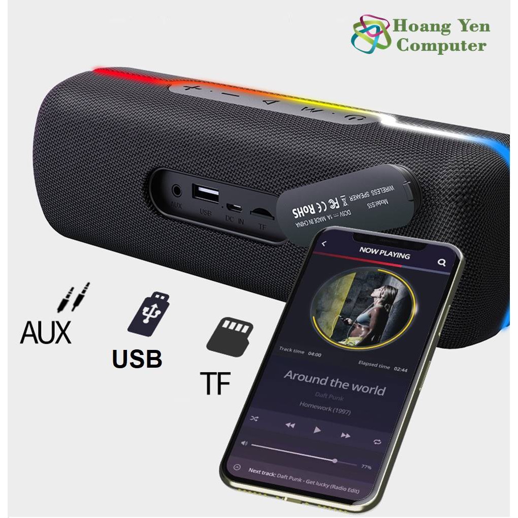 Loa Bluetooth Zealot S55 TWS V5.0 Kiểu Dáng Sang Trong, Âm Thanh Cực Chất - BH 3 Tháng 1 đổi 1