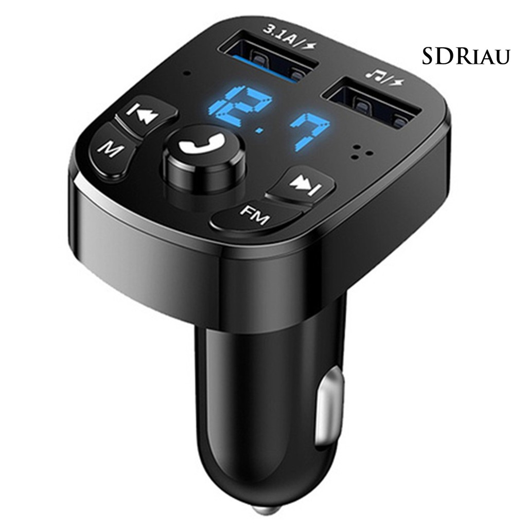 Bộ Sạc Ô Tô Hỗ Trợ Nghe Nhạc Mp3 Kết Nối Bluetooth 5.0 Kèm Phụ Kiện Chất Lượng Cao