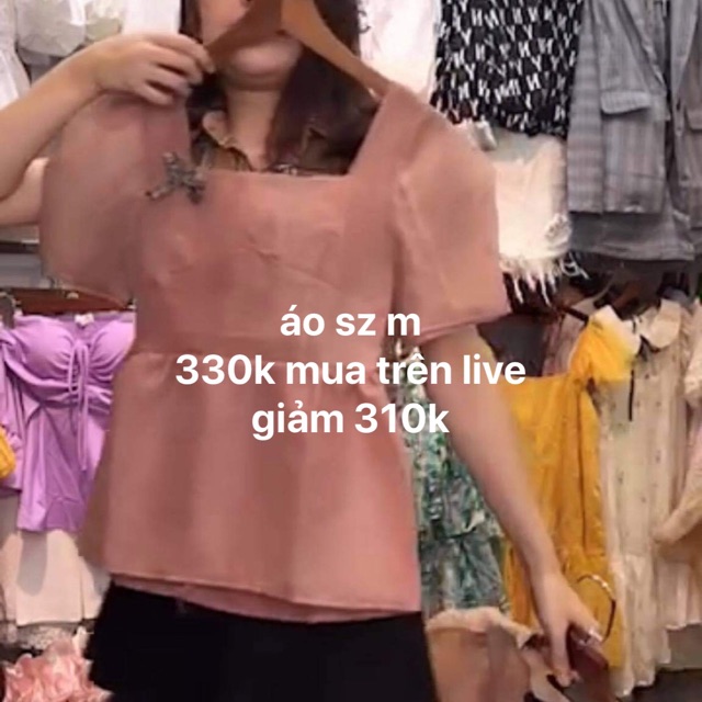 2 áo hồng sz m
