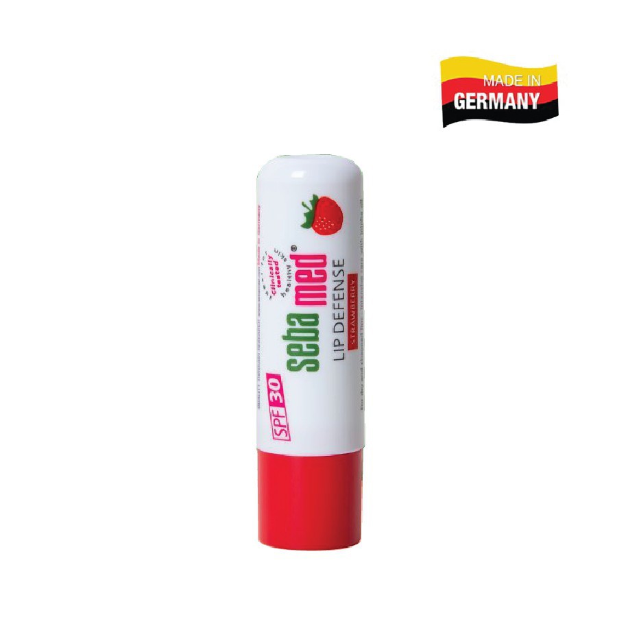 [Chính Hãng] Son Dưỡng Ẩm Cho Môi Sebamed Hương Dâu Sensitive Skin Lip Defense Strawberry (4.8g)