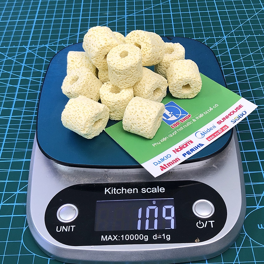 Sứ lọc bể cá, sứ trụ vàng | lọc nước bể cá (100Gram)