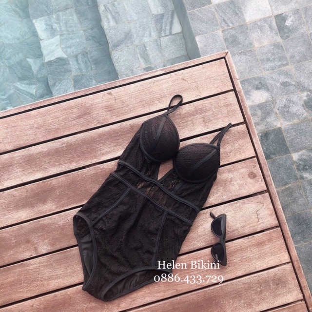 Bộ đồ bơi đi - bikini đi tắm biển phối ren [ ẢNH THẬT] | BigBuy360 - bigbuy360.vn