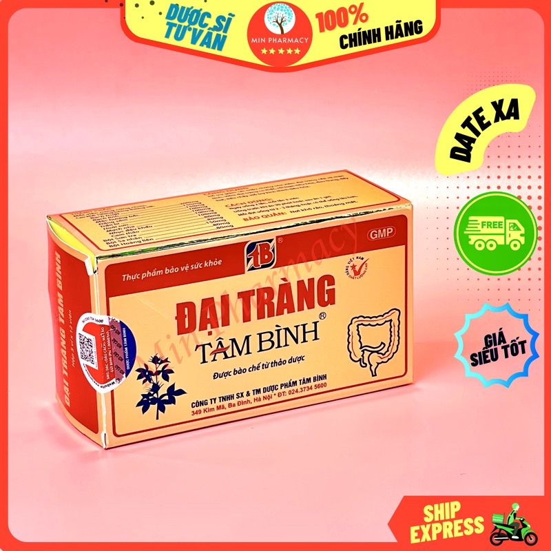 Đại tràng TÂM BÌNH Hỗ trợ chức năng đại tràng (hộp 60 viên) - Minpharmacy