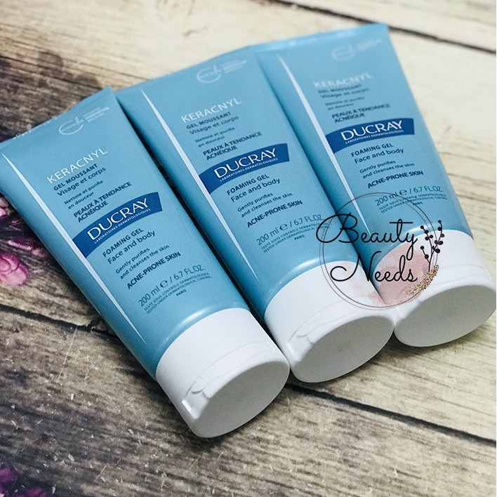 Sữa Rửa Mặt Chuyên Dụng Cho Da Dầu, Mụn Ducray Keracnyl