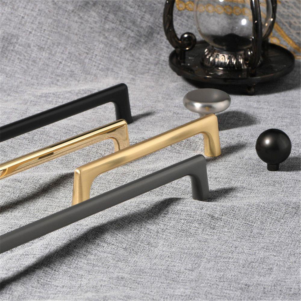 Tay Nắm Cửa Tủ Tráng Gương Màu Trơn Phong Cách Châu Âu