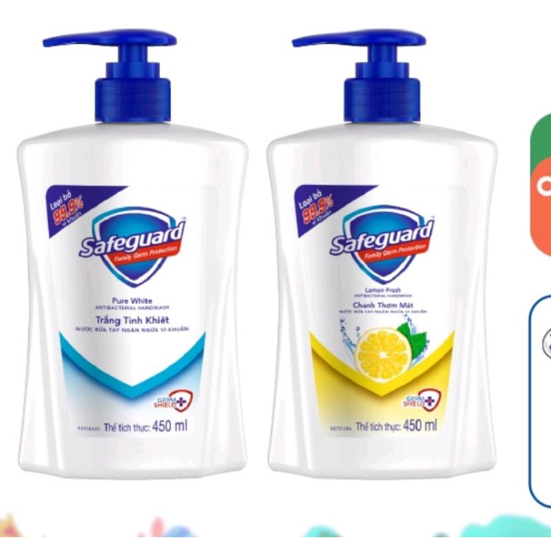 Nước rửa tay Safeguard 450ml