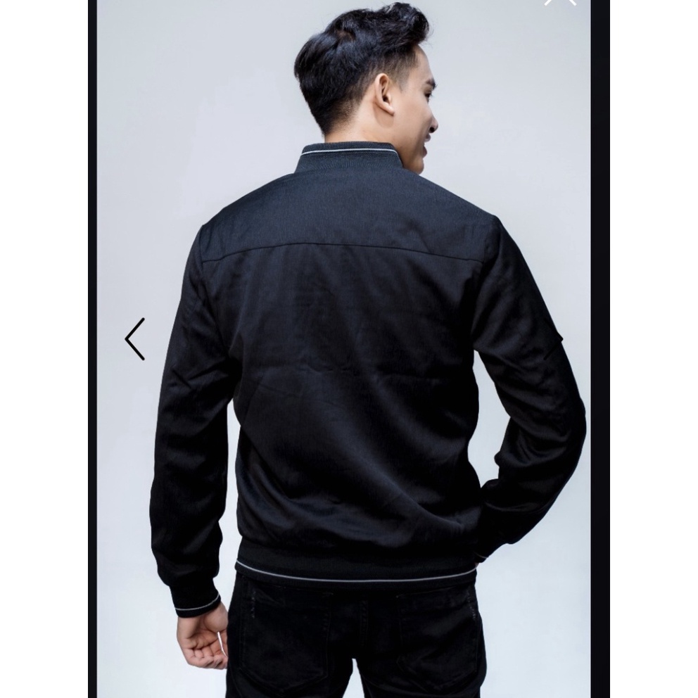 OWEN - Áo khoác gió nam 2 lớp màu đen 61042 - Áo khoác bomber nam - CHÍNH HÃNG