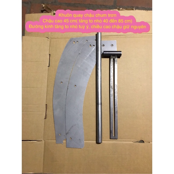 Khuôn quay chậu chum cao 45 cm