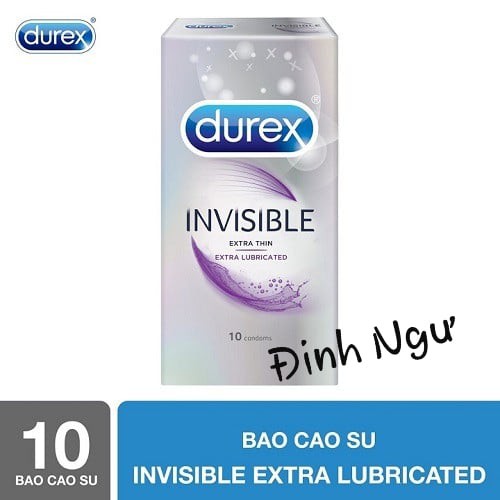 bán sỉ - Bao cao su Durex Invisible - hộp 10 cái (TẶNG 1 bao thường dùng) BÁN GIÁ SỈ - RẺ NHƯ CHO