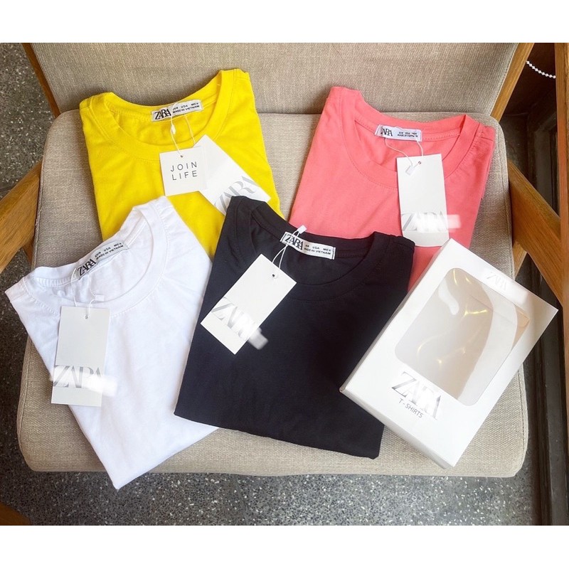 BÁN SỈ SÉT 4 ÁO PHÔNG CỘC TAY CỔ TRÒN Z.R CHO NỮ | BigBuy360 - bigbuy360.vn