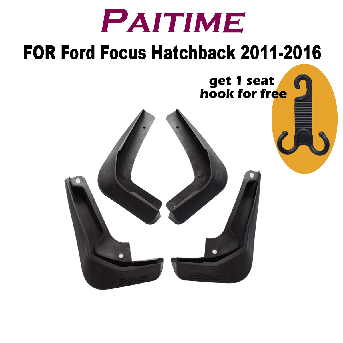 Tấm Chắn Bùn Trước Sau Cho Xe Hơi Ford Focus Hatchback 2011-2016 Yc1017