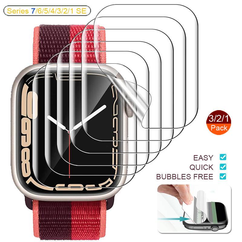 Kính Cường Lực Bảo Vệ Toàn Màn Hình Chống Ánh Sáng Xanh Cho Apple Watch series 7 6 SE 5 4 3 2 38mm 41mm 42mm 40mm 44mm 45mm
