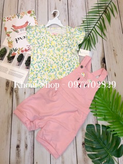 Set yếm Carter’s bé gái màu hồng (Ảnh thật Shop tự chụp)