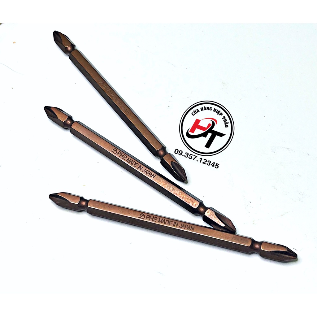 Mũi vít dài đầu bắn vít ph2 vặn bake nâu 110mm lắp máy khoan Dinosaur chính hãng DTV-DNS-D