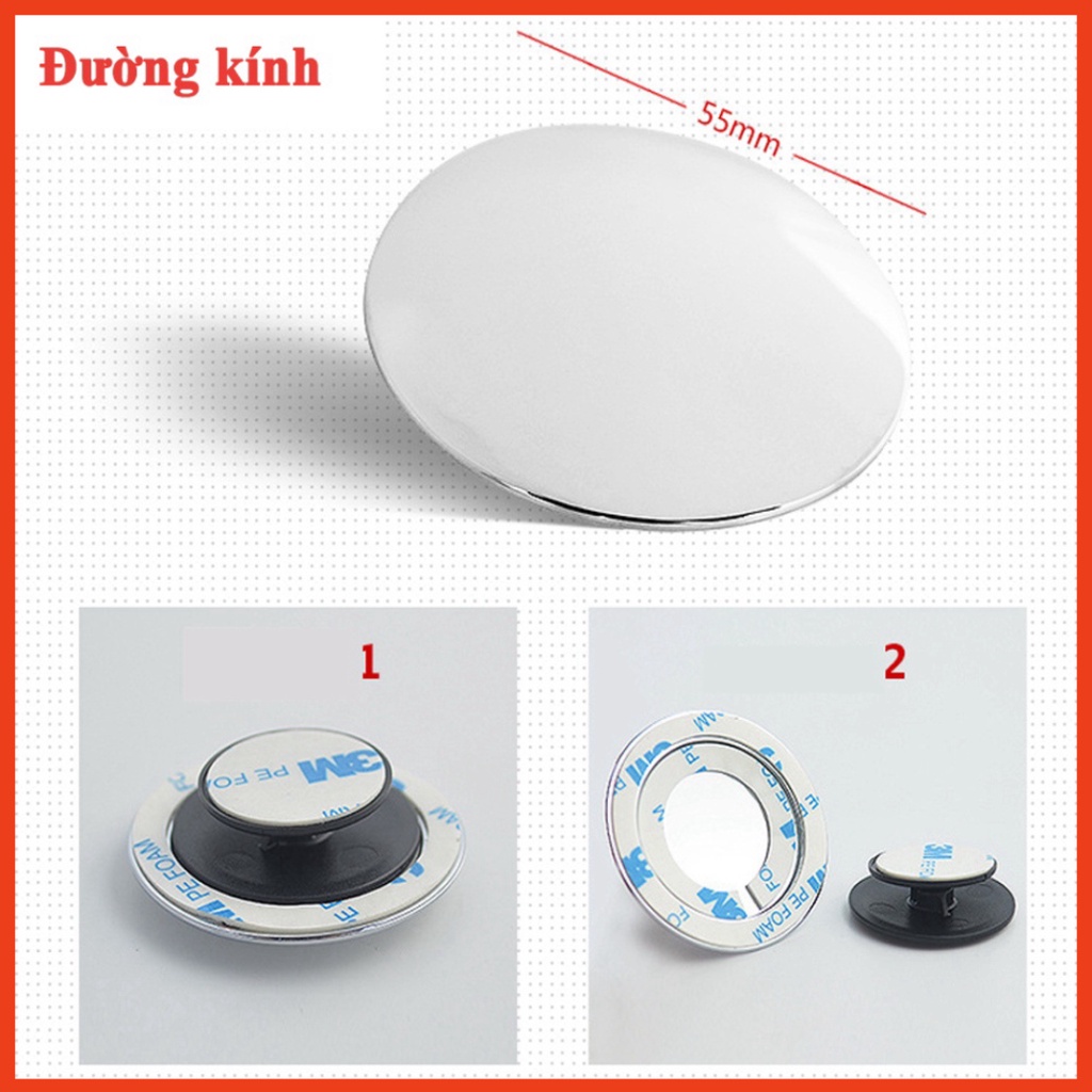 Gương cầu lồi ô tô 3R chính hãng xoay 360 độ xóa điểm mù hỗ trợ tầm nhìn cho ô tô xe hơi siêu bền