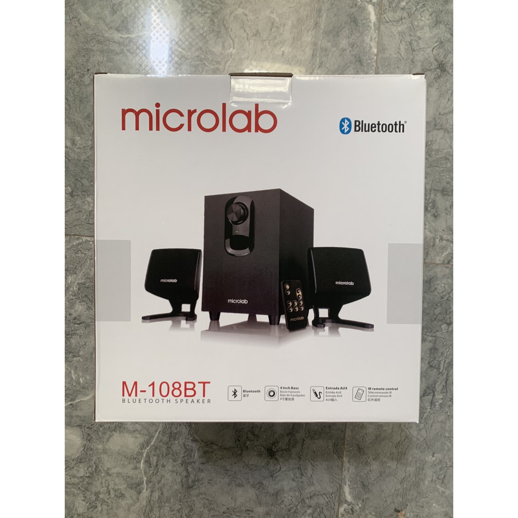 Loa vi tính Microlab M108BT Bluetooth 2.1 đen