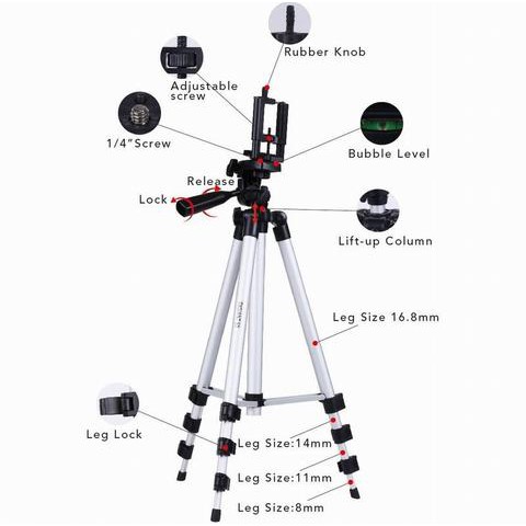 Gậy Ba Chân 3110 1m Weifeng Tefeng / Tripod Hp / Clipis / Tripod