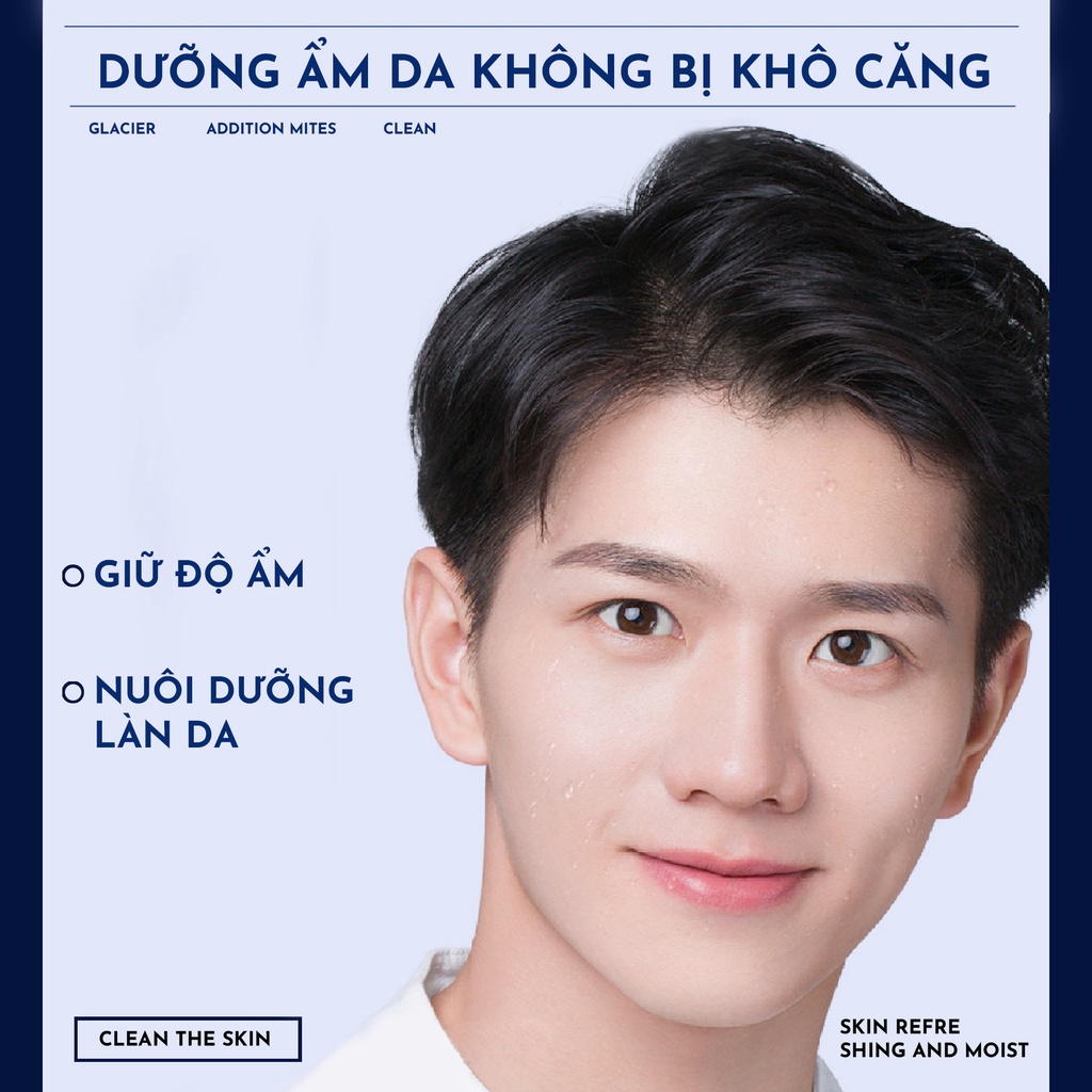 Sữa Rửa Mặt Dành Cho Nam  Ice Mud BLUEMAN - Làm Sạch Dầu Và Bã Nhờn 170ml