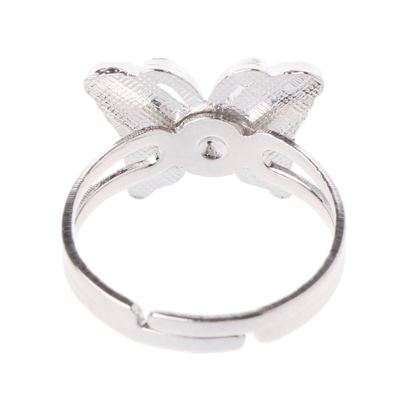 Nhẫn Hợp Kim Hình Bướm Đính Đá Xinh Xắn Cho Nữ