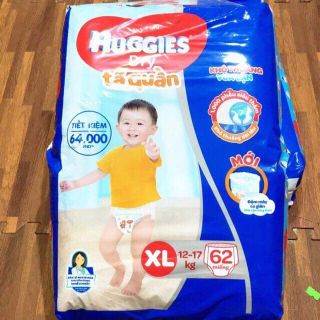 [ bán sỉ ] Bỉm - Tã quần Huggies size XL - 62 miếng (Cho bé 12 - 17kg)