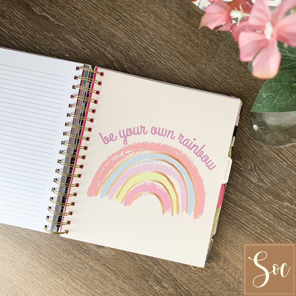 Sổ Lò Xo Planner 2021 (13 Month Planner) thiết kế sẵn B5