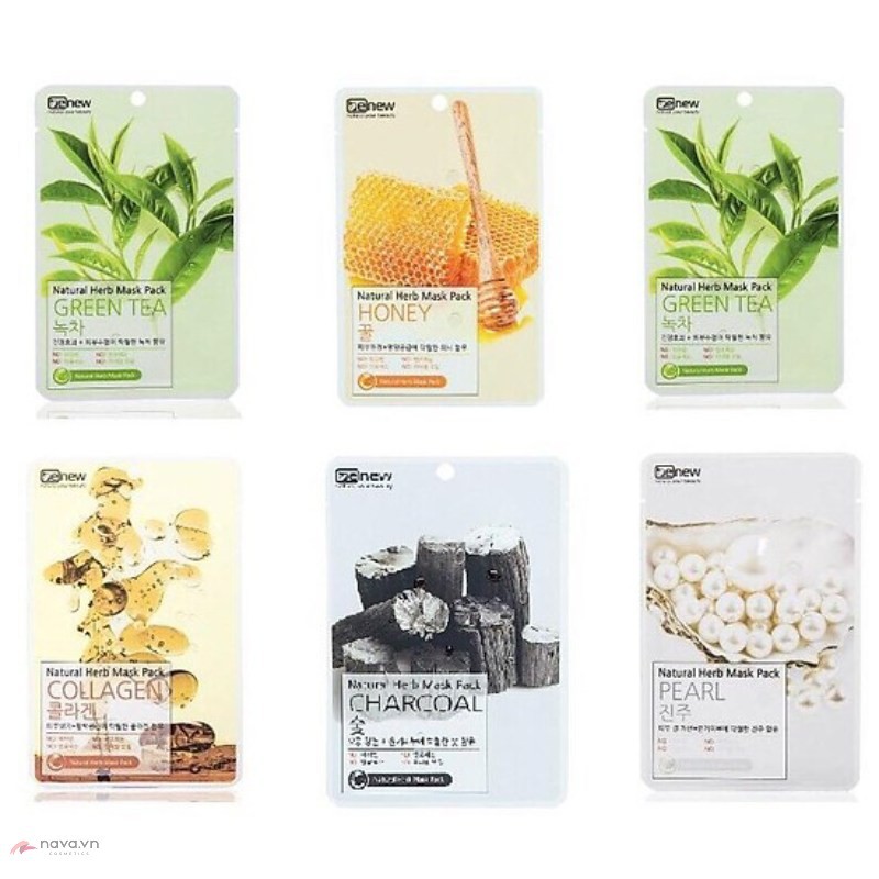 Combo 10 Mặt Nạ Trà Xanh Benew Green Tea Hàn quốc xóa mụn, dưỡng trắng da 22g/cái- Hàng chính hãng