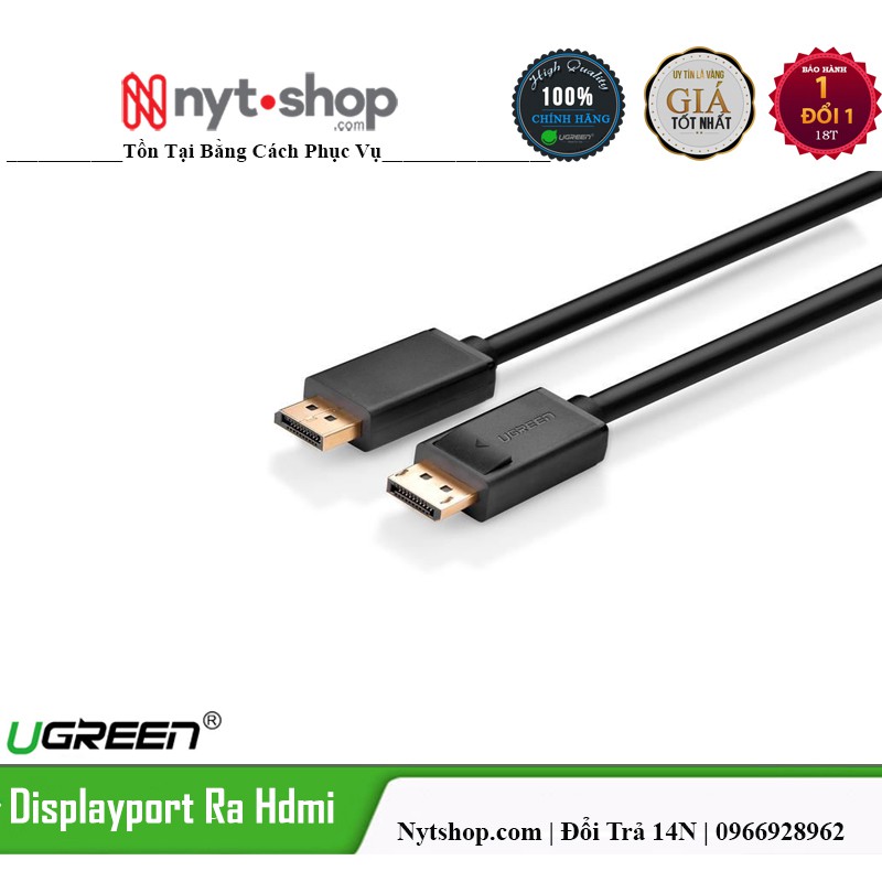 CÁP DISPLAYPORT UGREEN 10213 Dài 5M (DP102)