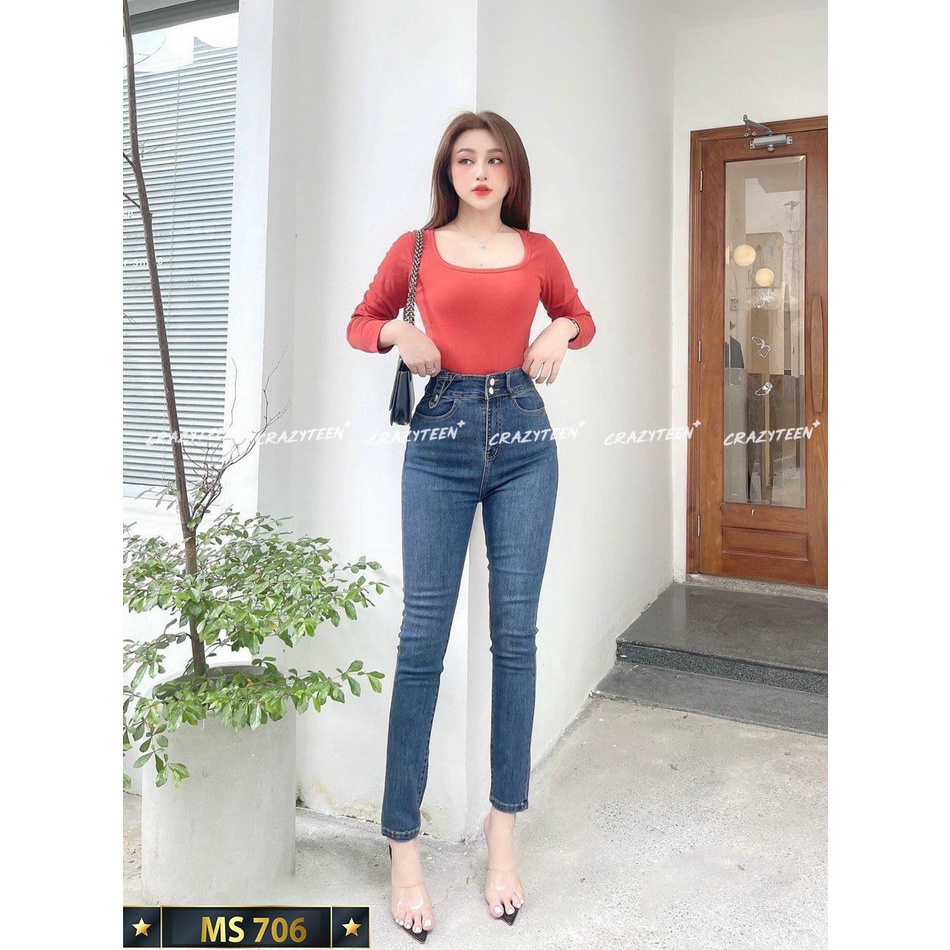 Quần Jean Nữ ống loe (kèm hình thật) ❤️A-T Fashion❤️ Quần Bò Nữ cạp cao thời trang hiện đại trẻ trung - QJN6002
