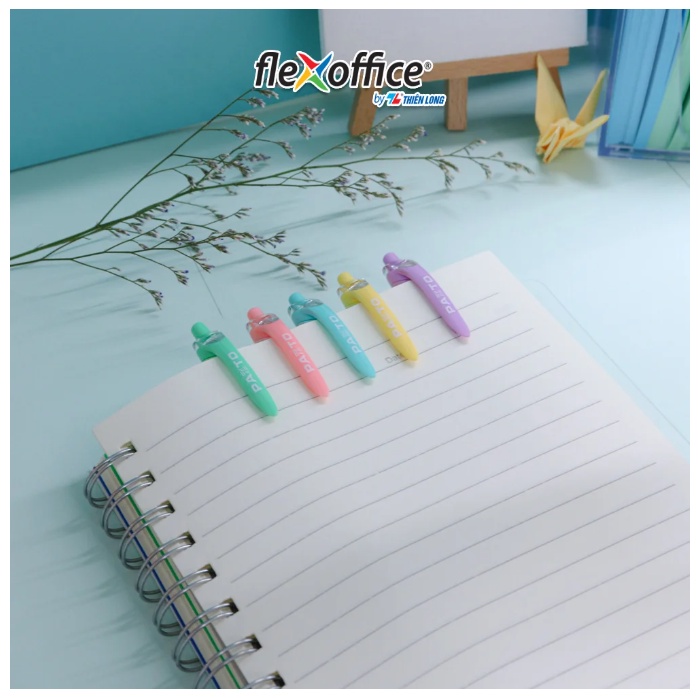 Bút gel màu pastel THIÊN LONG B039 - nét 0.6mm Mực xanh, viết mượt và mềm chính hãng cao cấp