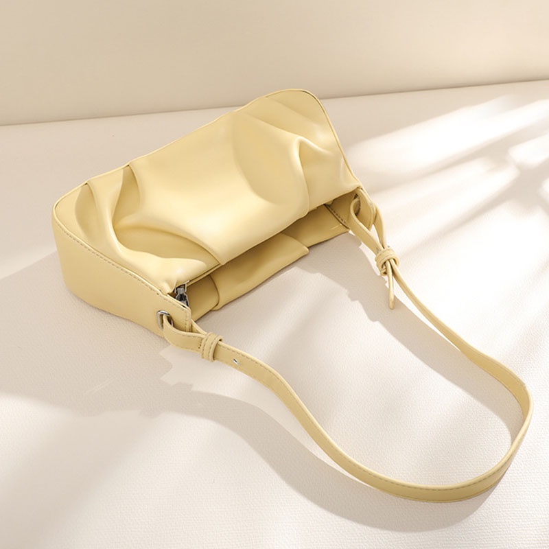 Ielgy Niche Túi Xách Đeo Vai Cầm Tay Hình Đám Mây Thiết Kế Đơn Giản Kiểu Pháp Cho Nữ