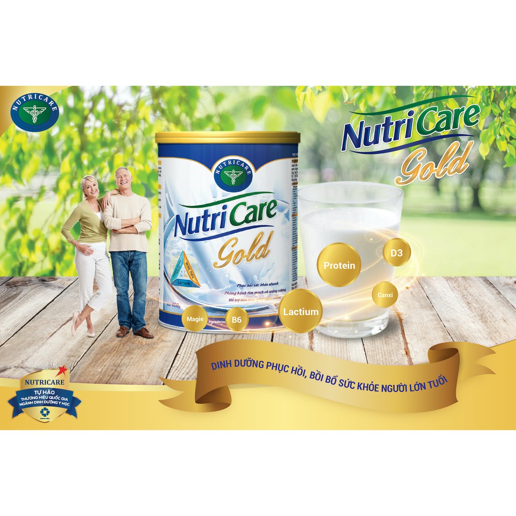 Sữa bột Nutricare Gold Mới phục hồi bồi bổ cơ thể (900g) | BigBuy360 - bigbuy360.vn