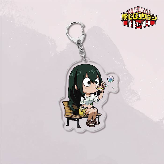 ( Mica trong acrylic ) Móc khóa in hình BOKU NO HERO ACADEMIA ver BONG BÓNG anime HỌC VIỆN ANH HÙNG chibi xinh xắn