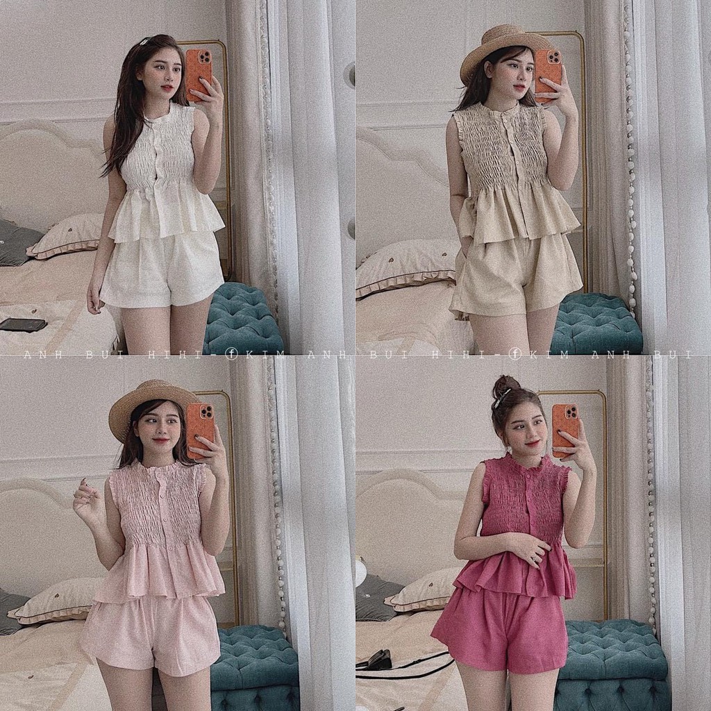 SÉT BỘ NHÚN HÀNG CHUẨN ĐẸP ẢNH THẬT 100% VINTAGE_STORE1