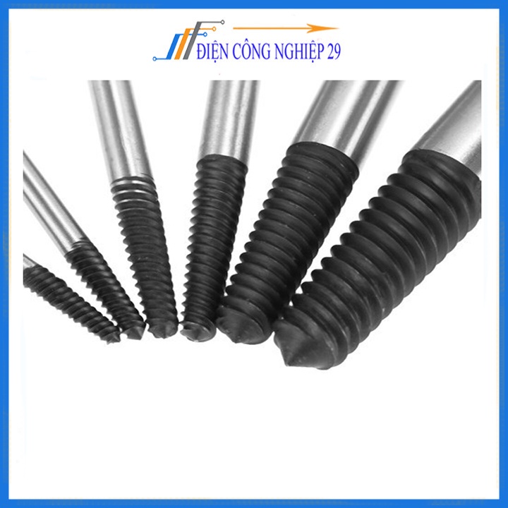 Bộ Tháo Bu Lông Ốc Vít-5 Mũi (Tháo Khoét Ốc Gẫy Trờn Ren )