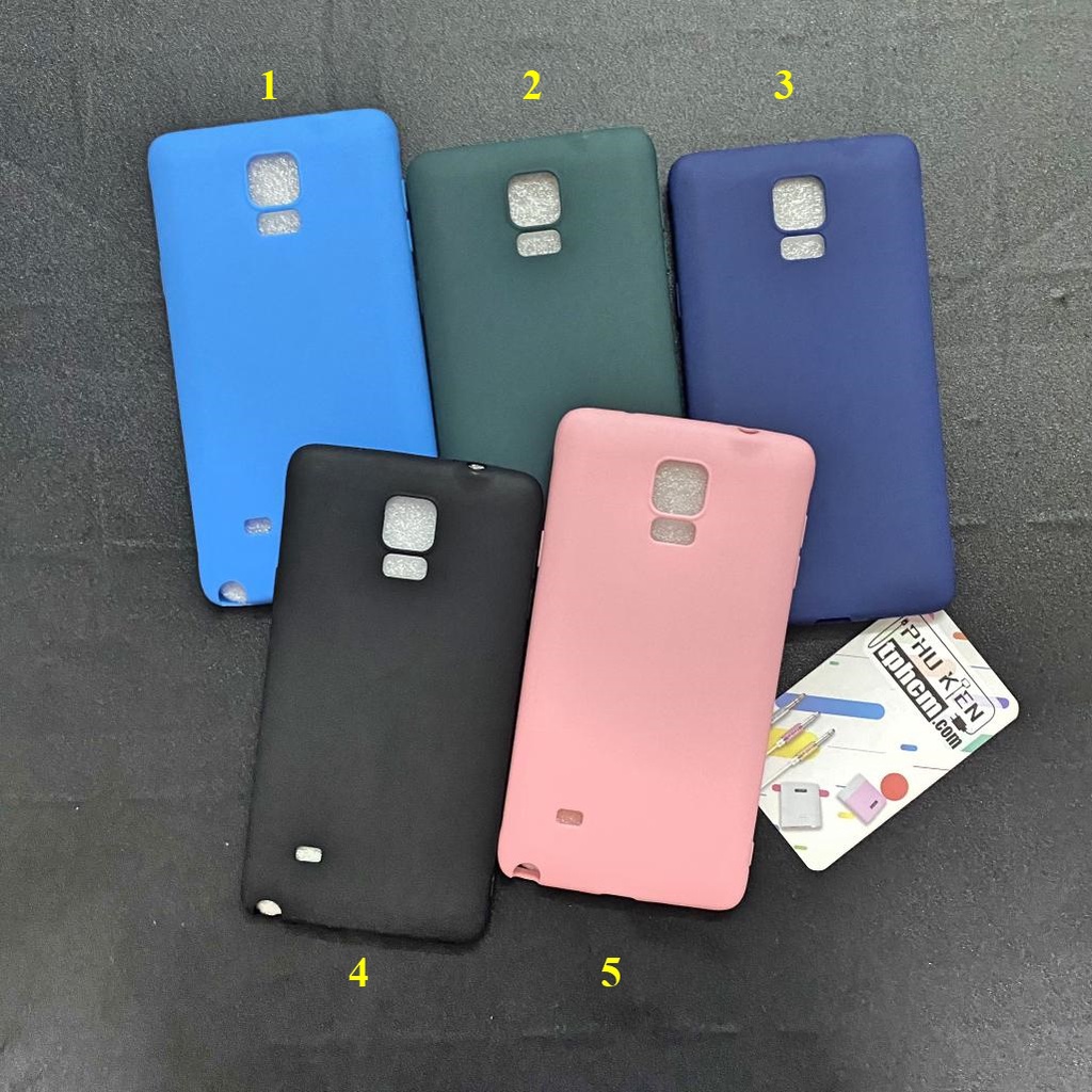 Ốp lưng Samsung Note 4 Dẻo màu trơn Siêu Cool